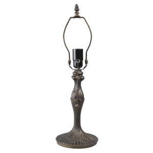 Baza veioza Tiffany polirasina maro 15x42 cm E27