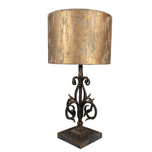 Veioza metal maro auriu 36x71 cm