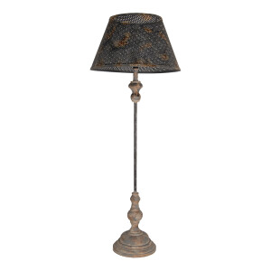 Veioza lemn metal maro vintage 36x94 cm, E27