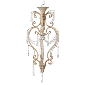 Lustra fier gri vintage 32x70 cm E14
