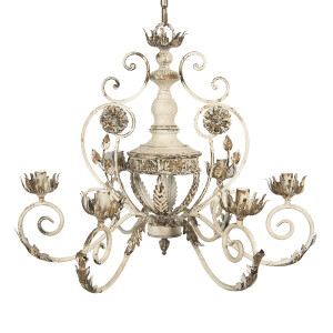 Candelabru fier bej maro 85x74x64 cm 