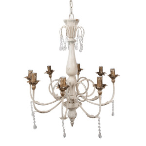 Candelabru fier bej antichizat 68x82 cm E14