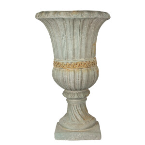 Ghiveci flori ceramica verde 50x25x81cm