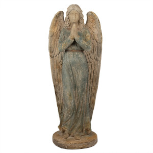 Figurina Inger ceramica bej verde 48x32x119 cm
