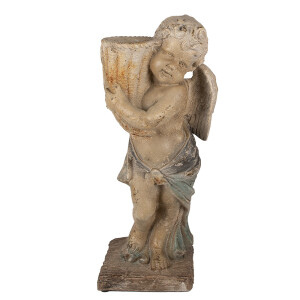 Figurina Inger ceramica verde bej 24x27x58 cm