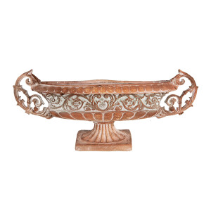 Ghiveci flori ceramica maro 81x19x36 cm