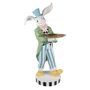 Figurina Iepuras Paste ceramica multicolora 47x52x105 cm