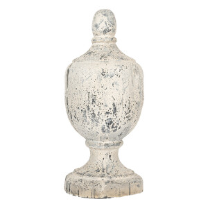 Decoratiune ceramica bej vintage Ø 19x45 cm