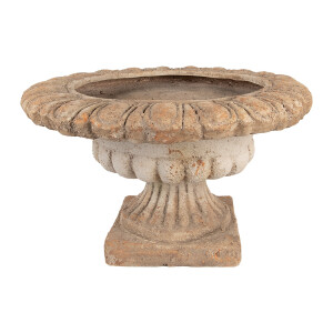 Ghiveci flori ceramica bej maro Ø 61x35 cm