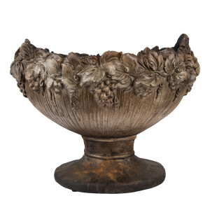 Ghiveci flori ceramica maro 54x34x43 cm