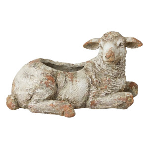 Ghiveci flori Oita ceramica bej 58x31x33 cm