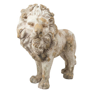 Figurina Leu ceramica bej 93x33x78 cm