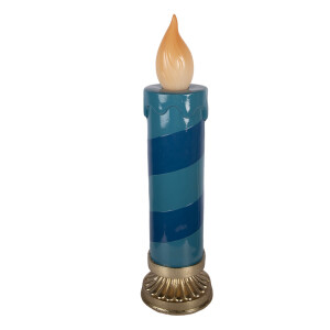 Lumanare decorativa ceramica multicolora cu led Ø 18x67 cm