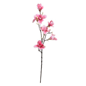 Magnolia artificiala roz maro 25x10x97 cm