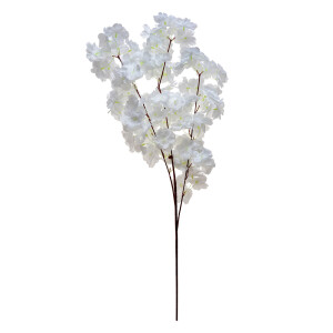 Set 3 flori artificiale albe maro 8x95 cm