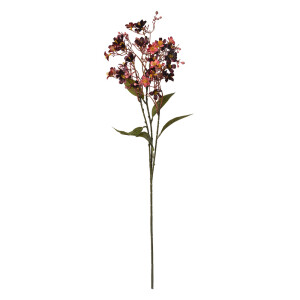 Floare artificiala rosie verde 15x7x70 cm