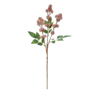 Floare artificiala roz verde 16x7x68 cm