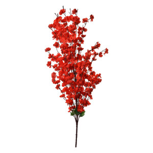 Floare artificiala rosie 40x10x100 cm