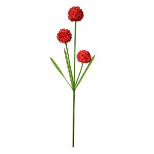 Set 3 flori artificiale rosii verzi 12x8x84 cm