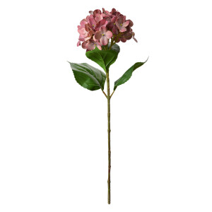 Hortensie artificiala roz verde 16x15x68 cm