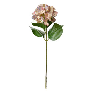 Set 3 Hortensii artificiale roz verzi 16x15x68 cm