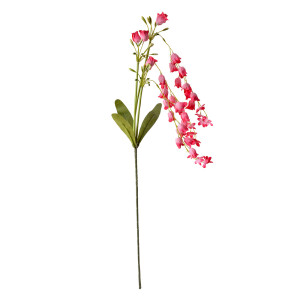 Floare artificiala roz fucsia verde 15x6x80 cm