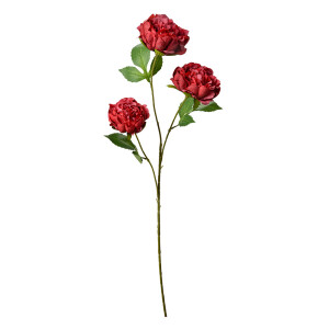 Floare artificiala rosie verde 12x8x80 cm