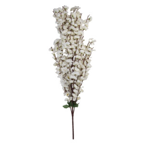 Floare artificiala alba maro 15x10x100 cm