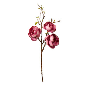 Magnolie artificiala roz intens maro 20x20x106 cm