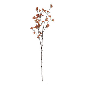 Floare artificiala portocalie maro 8x8x110 cm