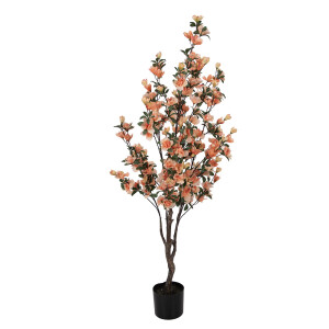 Copac artificial flori portocalii  20x20x135 cm