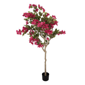 Floare Bougainvillea roz artificiala in ghiveci 55x55x130 cm
