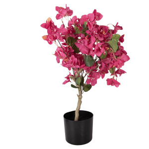 Floare Bougainvillea roz artificiala in ghiveci  30x30x90 cm