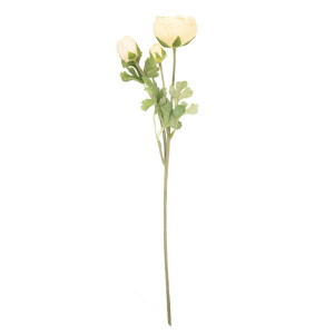 Ranunculus artificial galben verde  6x10x52 cm