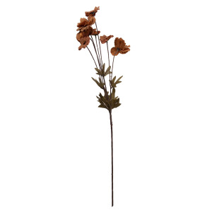 Floare artificiala portocalie maro 6x8x80 cm