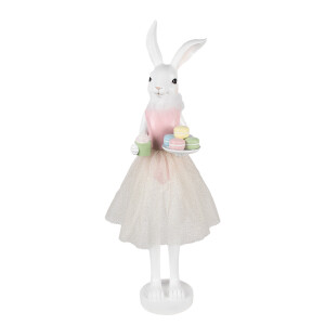 Figurina Iepuras Paste polirasina multicolora 20x17x76 cm