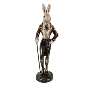 Figurina Iepuras polirasina multicolora 17x15x51 cm