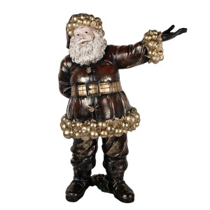 Figurina Mos Craciun polirasina multicolora 58x33x76 cm