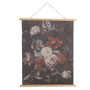 Decoratiune perete textil Romantic Flower 80x2x100 cm