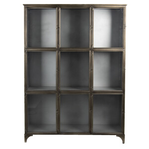Vitrina fier maro 109x35x154 cm