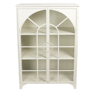 Vitrina fier alb 80x41x120 cm