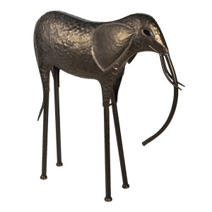 Figurina metal maro cupru Elefant 79x26x86 cm