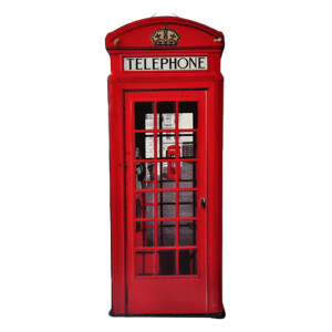 Decoratiune Cabina Telefonica suspendabila metal 30x1x75 cm