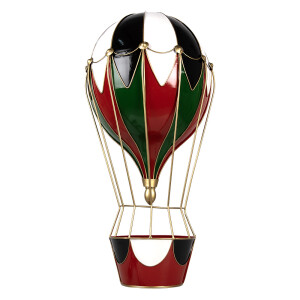 Decoratiune Balon Zburator metal multicolor 31x16x63 cm