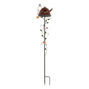 Decoratiune gradina metal multicolor 27x24x147 cm