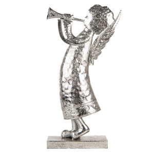 Figurina Inger metal argintiu 30x15x50 cm