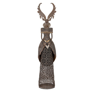 Figurina Ren metal maro 20x11x81 cm