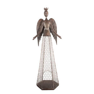 Figurina Inger metal maro 28x19x75 cm