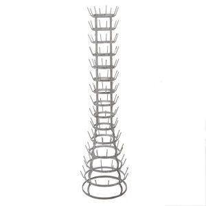 Suport cani metal gri Ø 41x148 cm