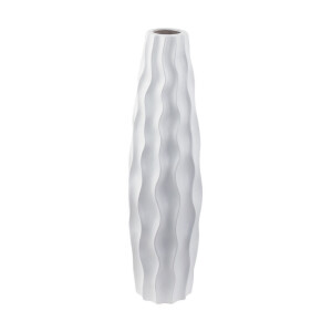 Vaza flori ceramica alba 15,5 x 58 cm